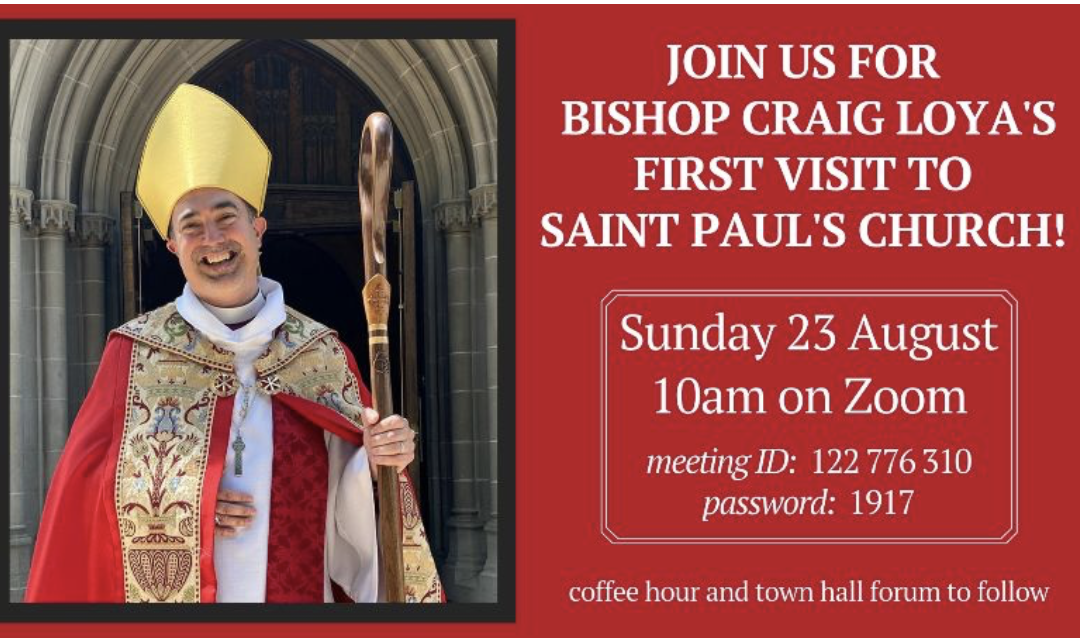 E-pistle for Sunday 23 August 2020