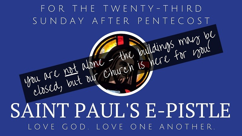 E-pistle for Sunday 8 November 2020