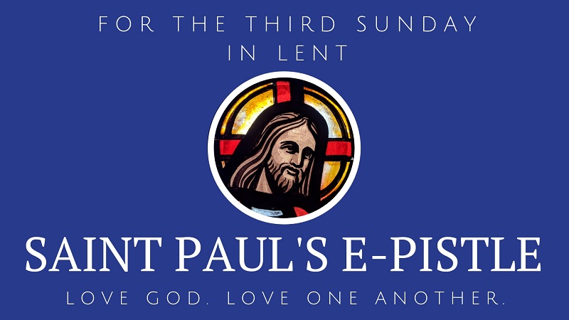 E-pistle for Sunday 20 Mar 2022