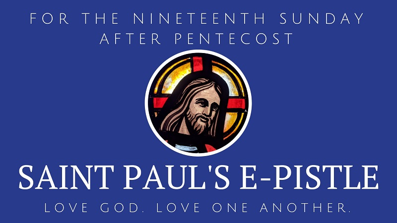 E-pistle for Sunday 16 Oct 2022