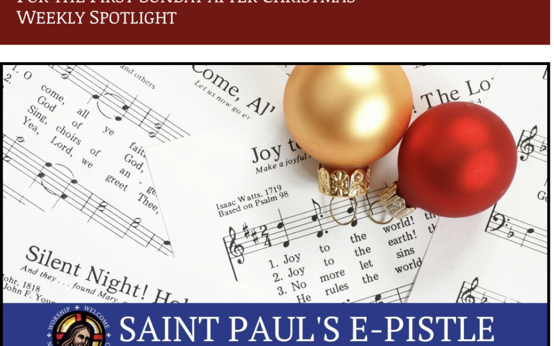 E-pistle for Sunday 31 December 2023