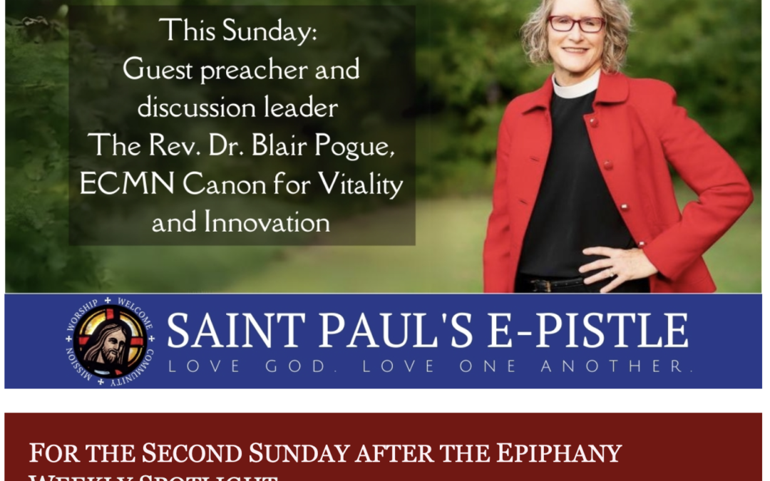 E-pistle for Sunday 14 January 2024
