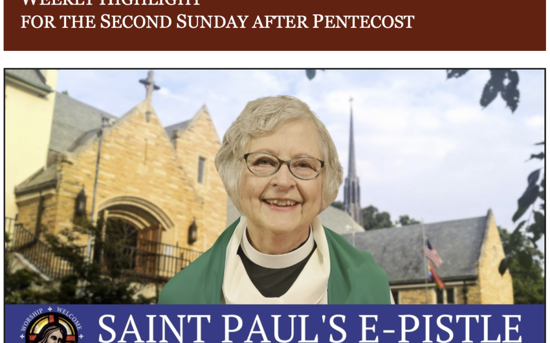 E-pistle for Sunday 02 June 2024