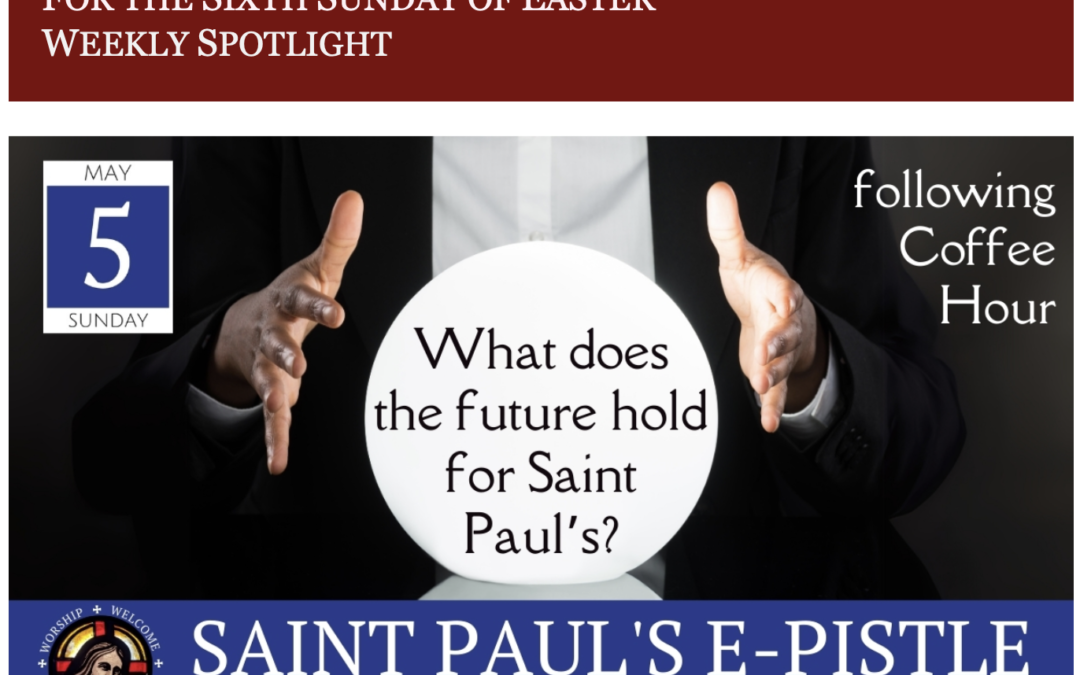 E-pistle for Sunday 05 May 2024