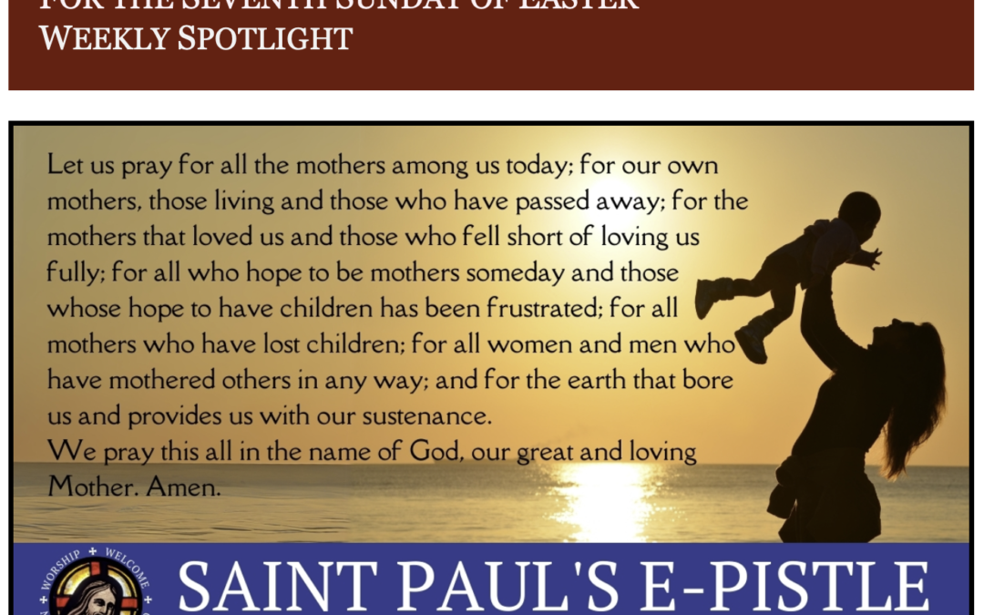 E-pistle for Sunday 12 May 2024