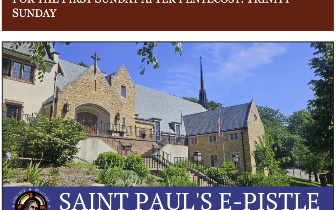 E-pistle for Sunday 26 May 2024