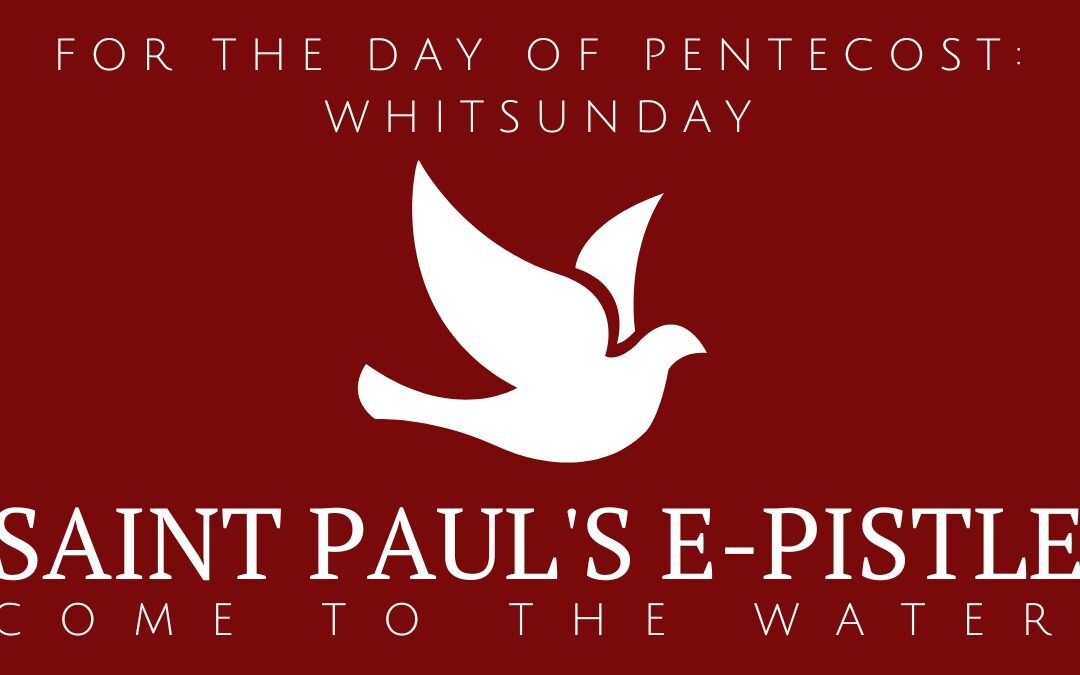 E-pistle for Sunday 19 May 2024