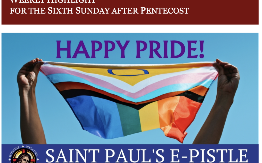E-pistle for Sunday 30 June 2024