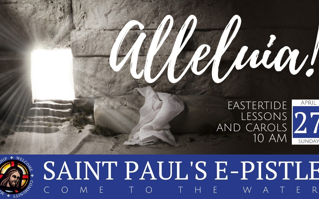 E-pistle for Palm Sunday 13 April 2025