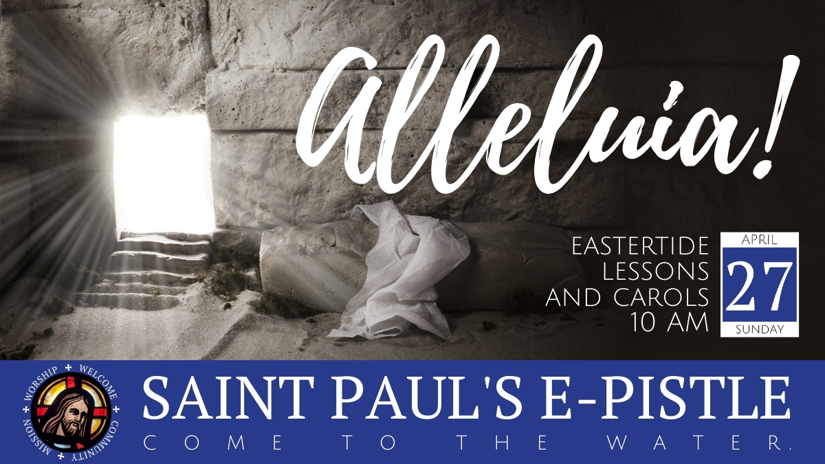 E-pistle for Palm Sunday 13 April 2025