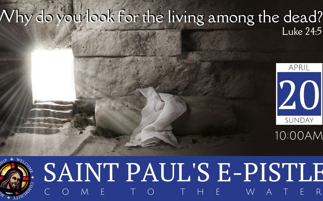 E-pistle for Holy Week 2025