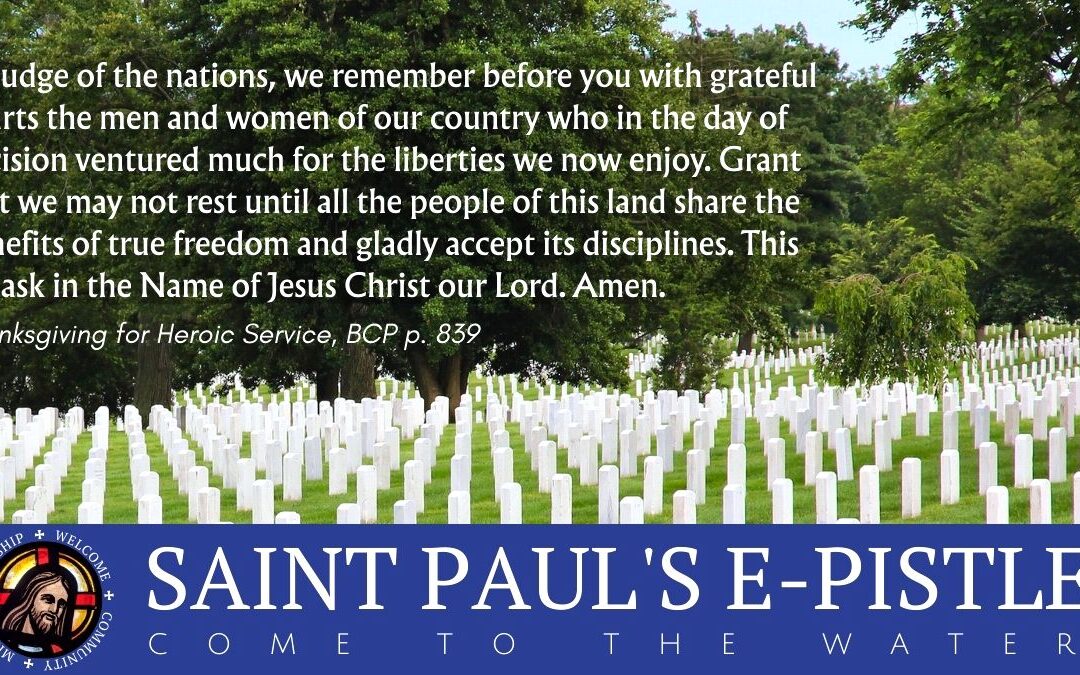 E-pistle for Sunday 25 May 2025