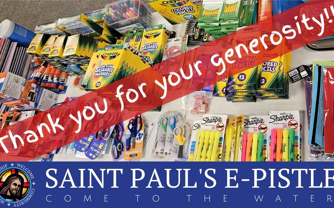 E-pistle for Sunday 07 September 2025