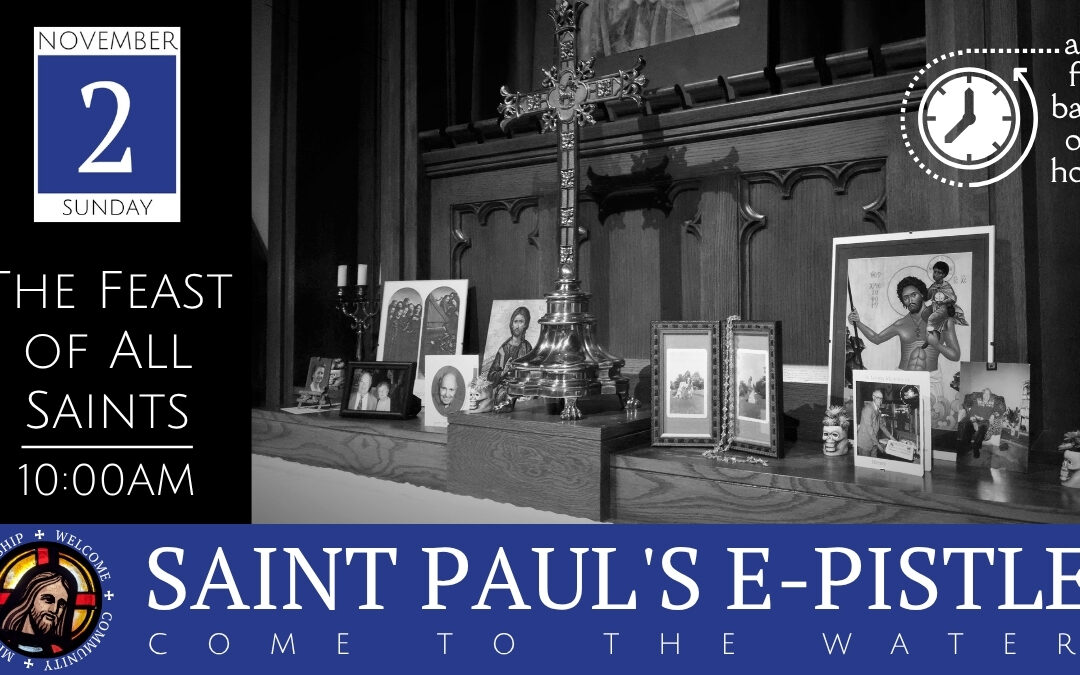 E-pistle for Sunday 02 November 2025