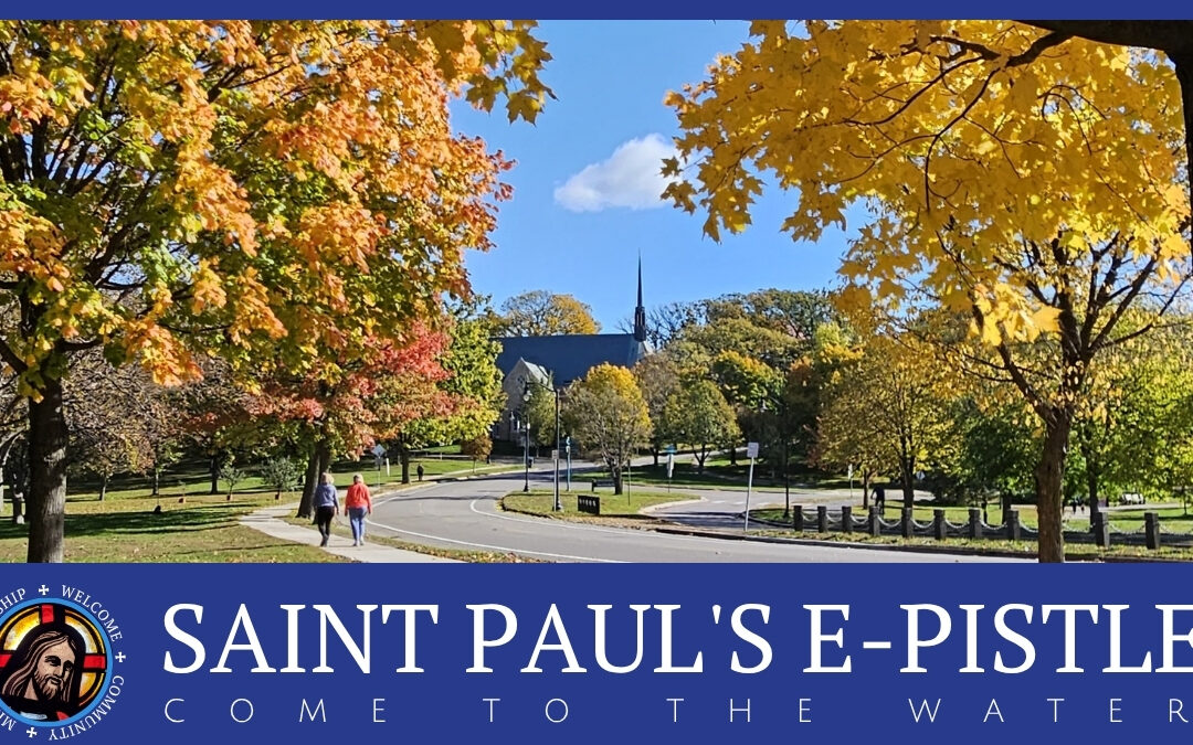 E-pistle for Sunday 12 October 2025