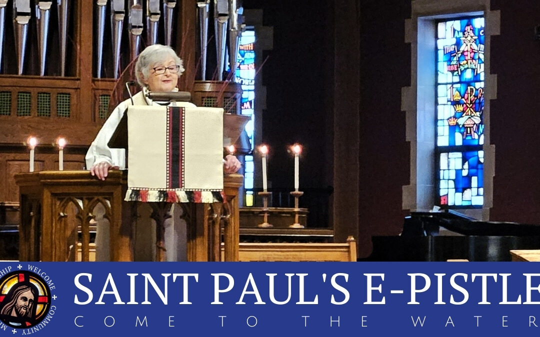 E-pistle for Sunday 1 March 2026