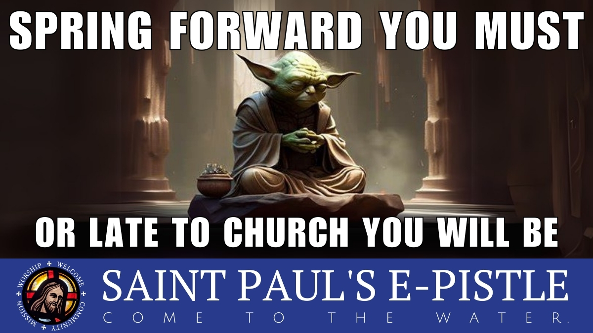 E-pistle for Sunday 8 March 2026