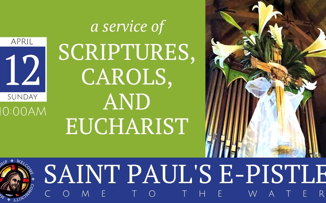 E-pistle for 12 April 2026