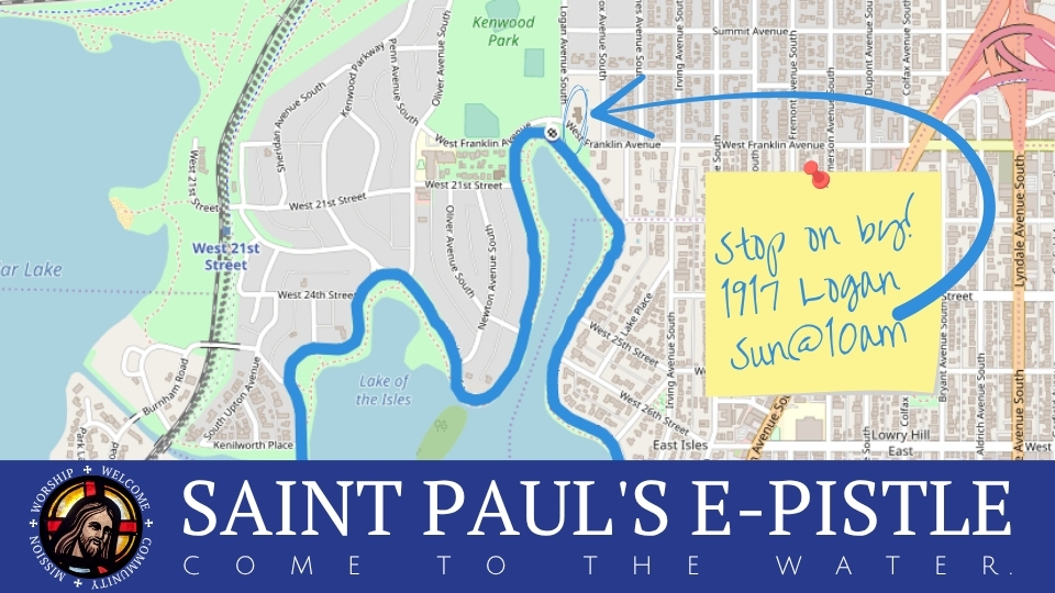 E-pistle for 16 August 2026